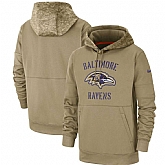 Baltimore Ravens 2019 Salute To Service Sideline Therma Pullover Hoodie,baseball caps,new era cap wholesale,wholesale hats